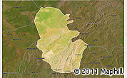 Satellite 3D Map of Maradun, darken