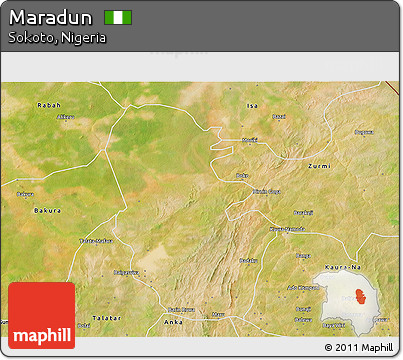 Satellite 3D Map of Maradun