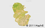 Satellite 3D Map of Maradun, single color outside
