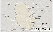 Shaded Relief 3D Map of Maradun, semi-desaturated