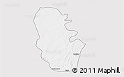 Silver Style 3D Map of Maradun, single color outside