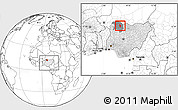 Blank Location Map of Maradun, highlighted country, highlighted parent region, within the entire country