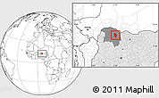 Blank Location Map of Maradun, highlighted country, highlighted parent region