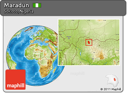 Physical Location Map of Maradun