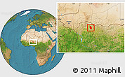 Satellite Location Map of Maradun