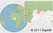 Savanna Style Location Map of Maradun, highlighted country