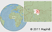 Savanna Style Location Map of Maradun, highlighted parent region, hill shading