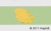 Savanna Style Panoramic Map of Maradun, single color outside