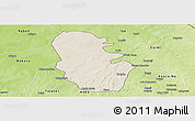 Shaded Relief Panoramic Map of Maradun, physical outside