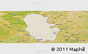 Shaded Relief Panoramic Map of Maradun, satellite outside