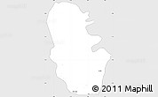 Silver Style Simple Map of Maradun, single color outside