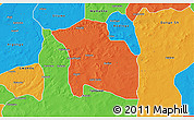 Political 3D Map of Yabo
