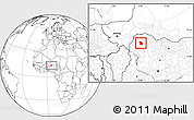 Blank Location Map of Yabo