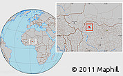 Gray Location Map of Yabo
