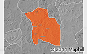 Political Map of Yabo, desaturated
