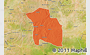 Political Map of Yabo, satellite outside