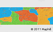 Political Panoramic Map of Yabo