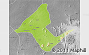Physical 3D Map of Donga, desaturated