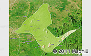 Physical 3D Map of Donga, satellite outside