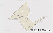 Shaded Relief 3D Map of Donga, cropped outside