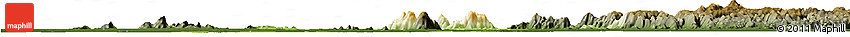 Physical Horizon Map of Donga, darken