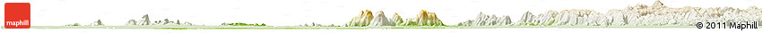 Physical Horizon Map of Donga, lighten