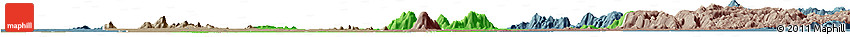 Political Horizon Map of Donga, semi-desaturated