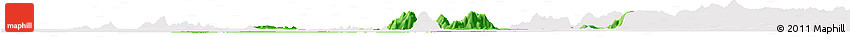 Political Horizon Map of Donga, single color outside
