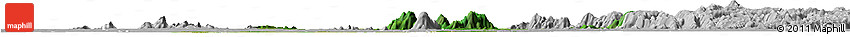 Satellite Horizon Map of Donga, lighten, desaturated