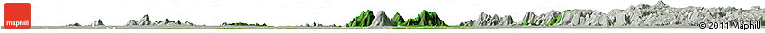 Satellite Horizon Map of Donga, lighten, semi-desaturated