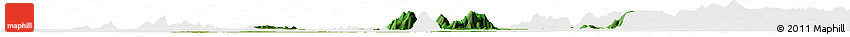 Satellite Horizon Map of Donga, single color outside