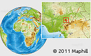 Physical Location Map of Donga