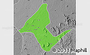 Political Map of Donga, desaturated