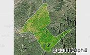 Satellite Map of Donga, semi-desaturated