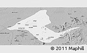 Gray Panoramic Map of Donga