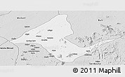 Silver Style Panoramic Map of Donga