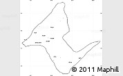 Blank Simple Map of Donga, cropped outside