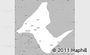Gray Simple Map of Donga