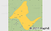 Savanna Style Simple Map of Donga