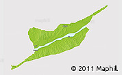Physical 3D Map of Ibi, cropped outside