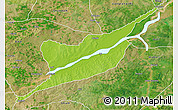 Physical 3D Map of Ibi, satellite outside