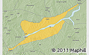 Savanna Style 3D Map of Ibi