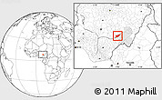 Blank Location Map of Ibi, highlighted parent region
