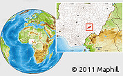 Physical Location Map of Ibi, highlighted country