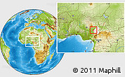 Physical Location Map of Ibi, highlighted parent region, within the entire country