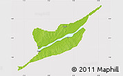 Physical Map of Ibi, cropped outside