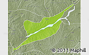 Physical Map of Ibi, semi-desaturated