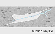 Gray Panoramic Map of Ibi