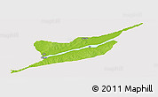Physical Panoramic Map of Ibi, cropped outside