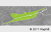 Physical Panoramic Map of Ibi, desaturated